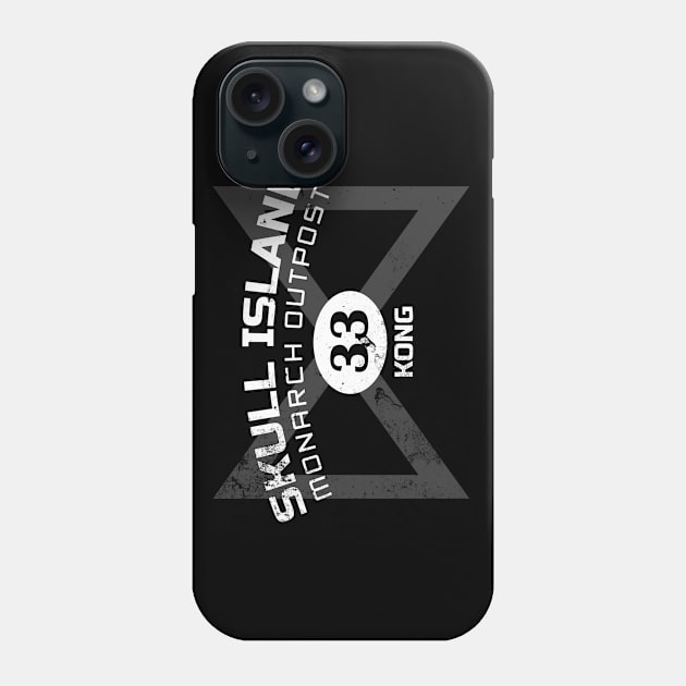 Skull Island Monarch Outpost, distressed Phone Case by hauntedjack