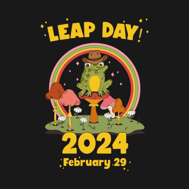 Funny Frog Leap Day Year 2024 February 29 Birthday Boy by ANAREL