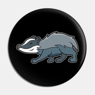 Funny Badger Pin