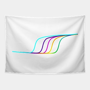 DNA Real Time colours white Tapestry