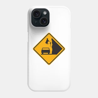 Falling Cow Zone, Road Sign Phone Case