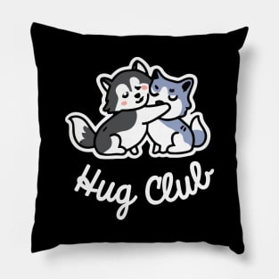Husky Hug Club Dog Lover Malamute Pillow