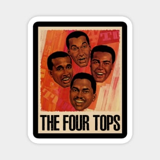 Classic Motown Vibes The Tops Band Resonating in Your Wardrobe Magnet