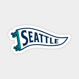 Seattle Pennant - Navy Magnet