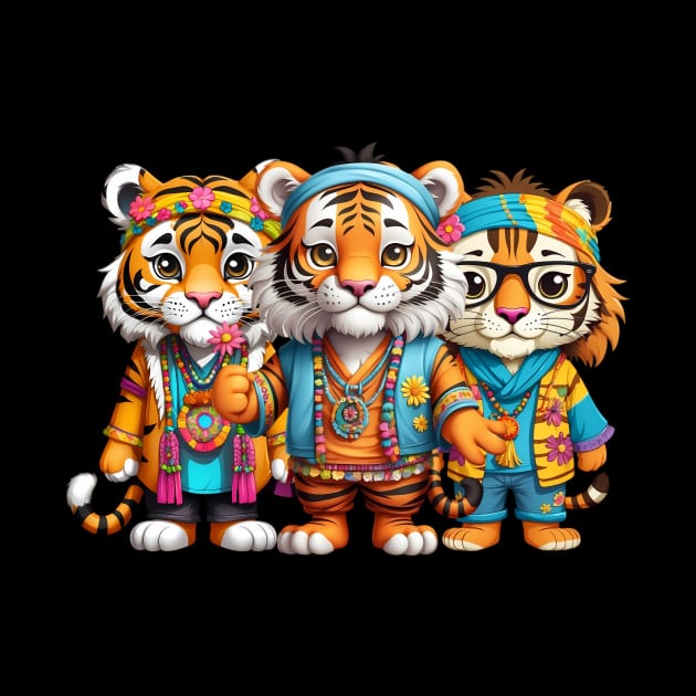 3 Tigers by LaldyAnimals