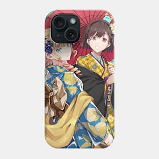 Rae and Claire from I'm In Love With The Villainess | Wataoshi | Yuri Anime | New Year Artwork 2024 Phone Case