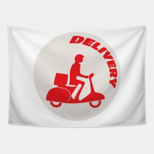 Delivery Silhouette Tapestry