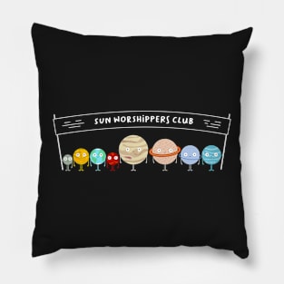 Sun Worshipper Club Pillow