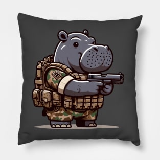 Tactical Hippo Pillow