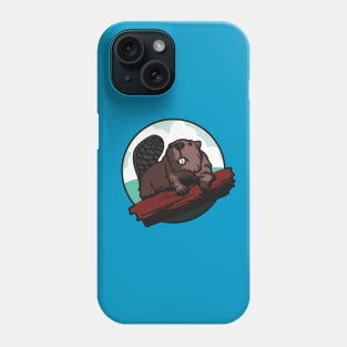 Beaver on a Log Phone Case