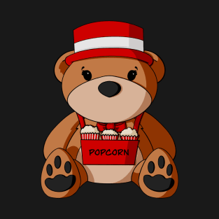 Circus Popcorn Vendor Teddy Bear T-Shirt