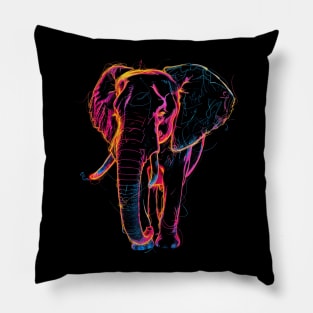 Elephant Man-Made Threats Pillow