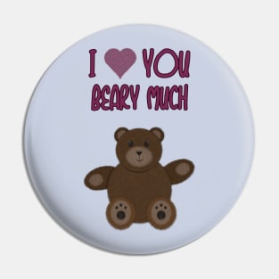 Beary Love *Clear BG* Pin