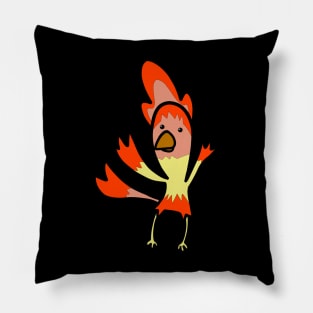 The flame fire chicken hot Pillow