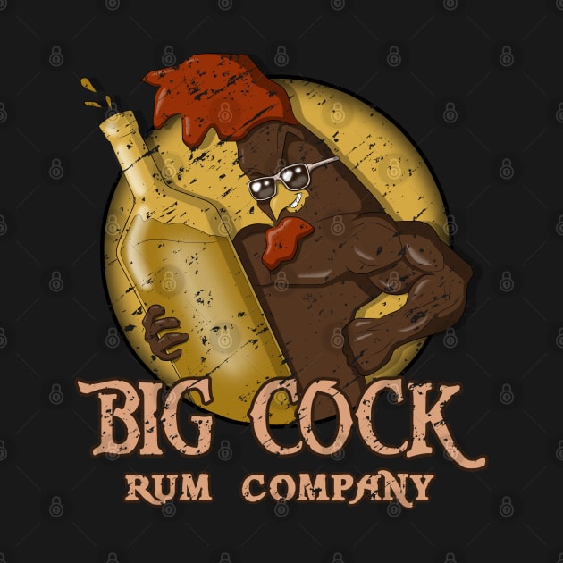 big cock rum company by bobgoodallart