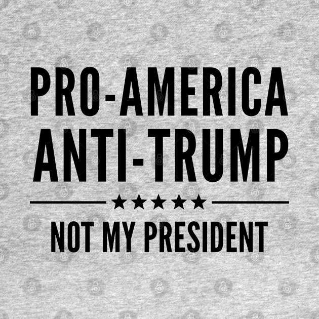 Disover Pro-America Anti-Trump - Anti Trump - T-Shirt