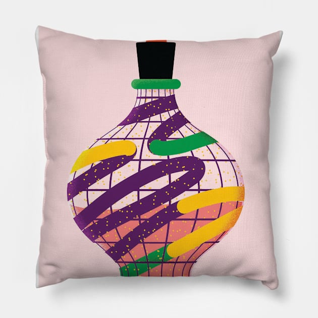 Potion art Illustration Pillow by Honeynandal