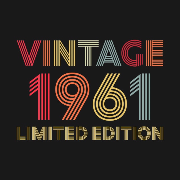 Vintage 1961 Limited Edition by CardRingDesign