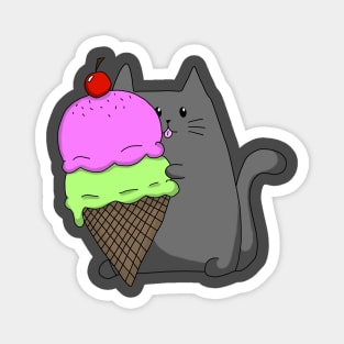 Ice cream cat Magnet