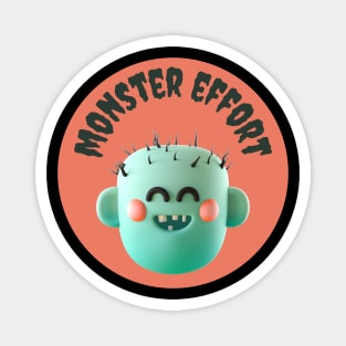 Cute green moster halloween Magnet