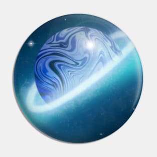 blue galaxy Pin