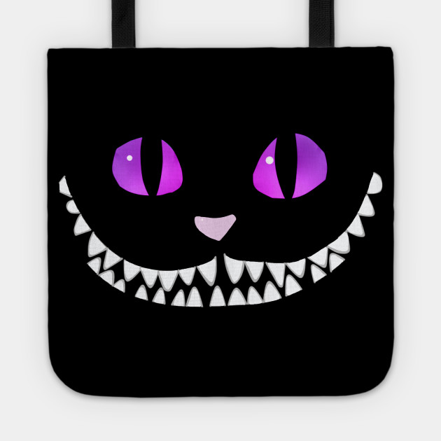 Halloween Cheshire Cat Alice In Wonderland Grinning Smile Cheshire Cat Alice In Wonderland Funny Tote Teepublic