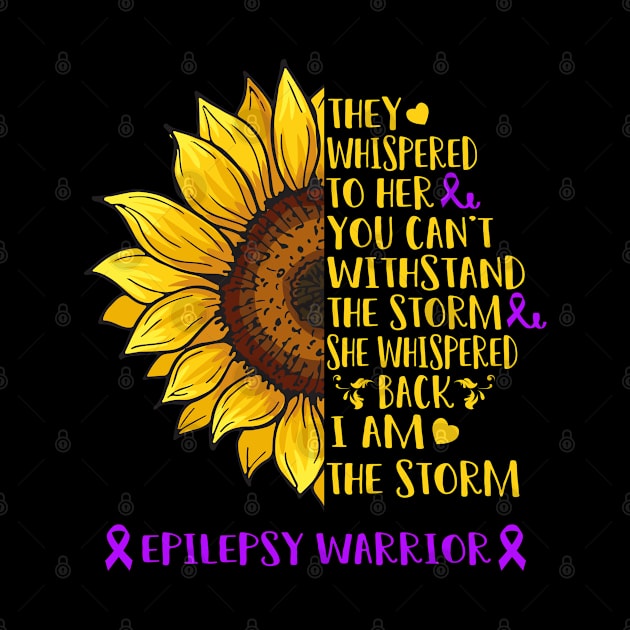 I Am The Storm Epilepsy Warrior Support Epilepsy Gifts by ThePassion99