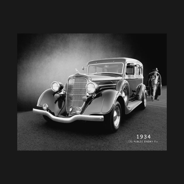 1934 Model Sedan BW by Burtney