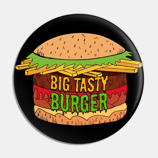 Big Tasty Burger Pin by Brains