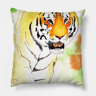 Tiger in the jungle Pillow