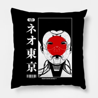 Cyberpunk Geisha Pillow