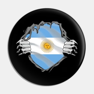 Proud Argentina Flag, Argentina gift heritage, Argentinian girl Boy Friend Pin