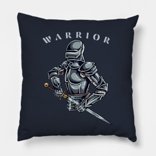 Armored Fighter With Sword Pillow