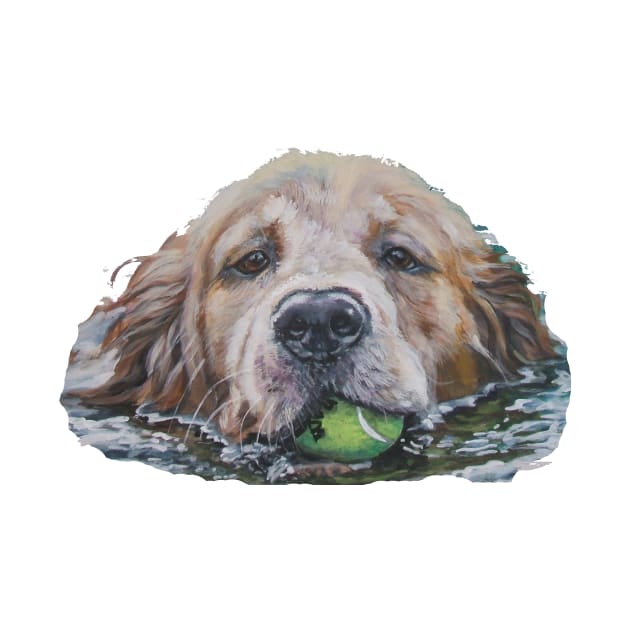 Golden Retriever Fine Art Painting by LASHEPARD