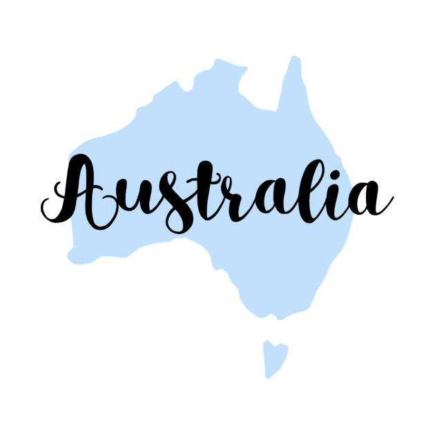 Australia map by dreamtravel