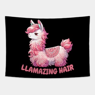 Hairstylist Drama Llama for pink hair lovers Tapestry