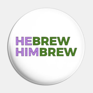 Hebrew/Himbrew (Genderqueer Colors) Pin