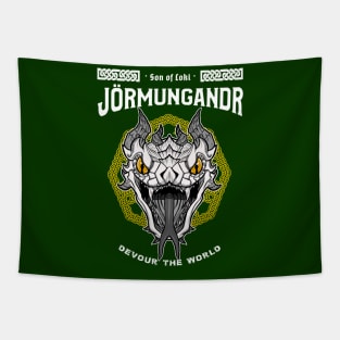 Sons of Loki: Jörmungandr the world serpent-Norse mythology design T-Shirt Tapestry