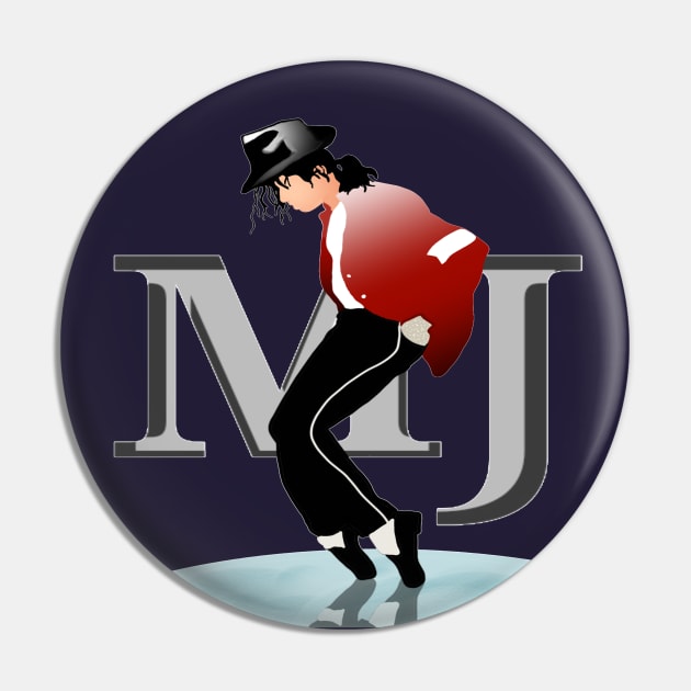 Michael Jackson Moonwalk Pin by laurelsart2014