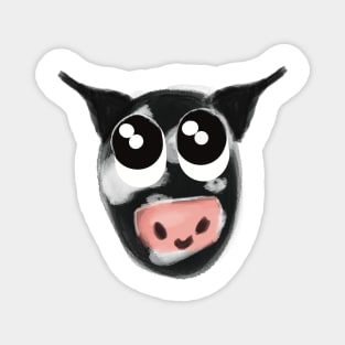 Cute Cartoon Cow Magnet
