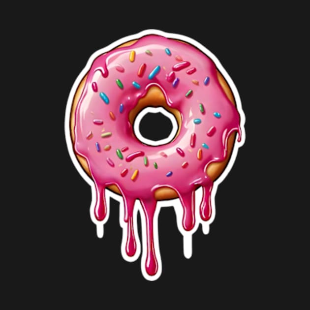 Pink Donut with Sprinkles by UniqueMe