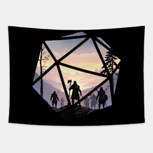 DnD D20 Landscape Tapestry