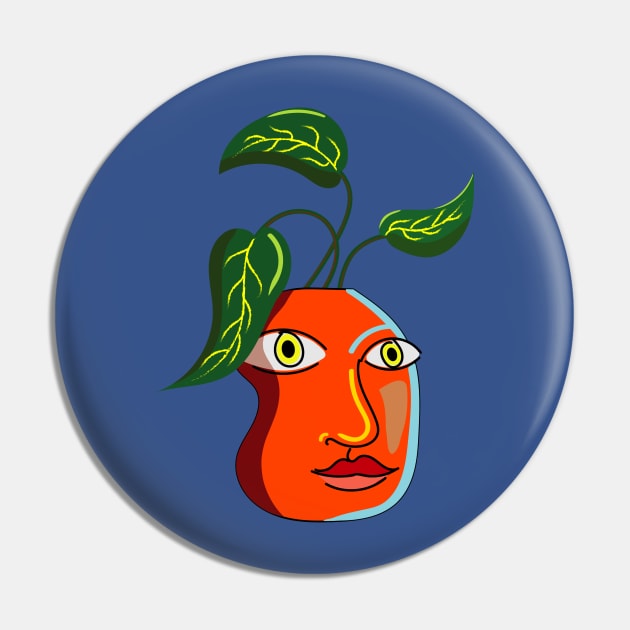 Vase face Pin by THENADAs