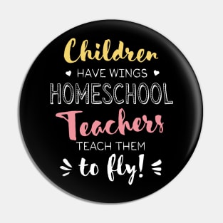 Homeschool Teacher Gifts - Beautiful Wings Quote Pin