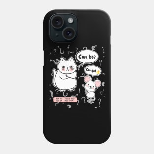 Can Bo Can Lah Singlish - Cat And Rat Conversation Phone Case