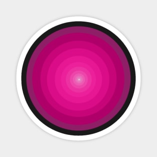 Glowing pink circle Magnet