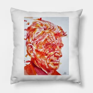 SAMUEL BECKETT watercolor portrait .2 Pillow