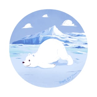 Polar bear in winter T-Shirt