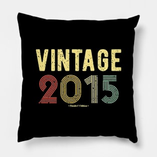 Vintage 2015 Distressed Pillow