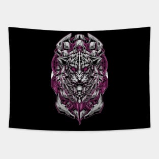 White Tiger / Urban Streetwear / Robotic Tiger Tapestry